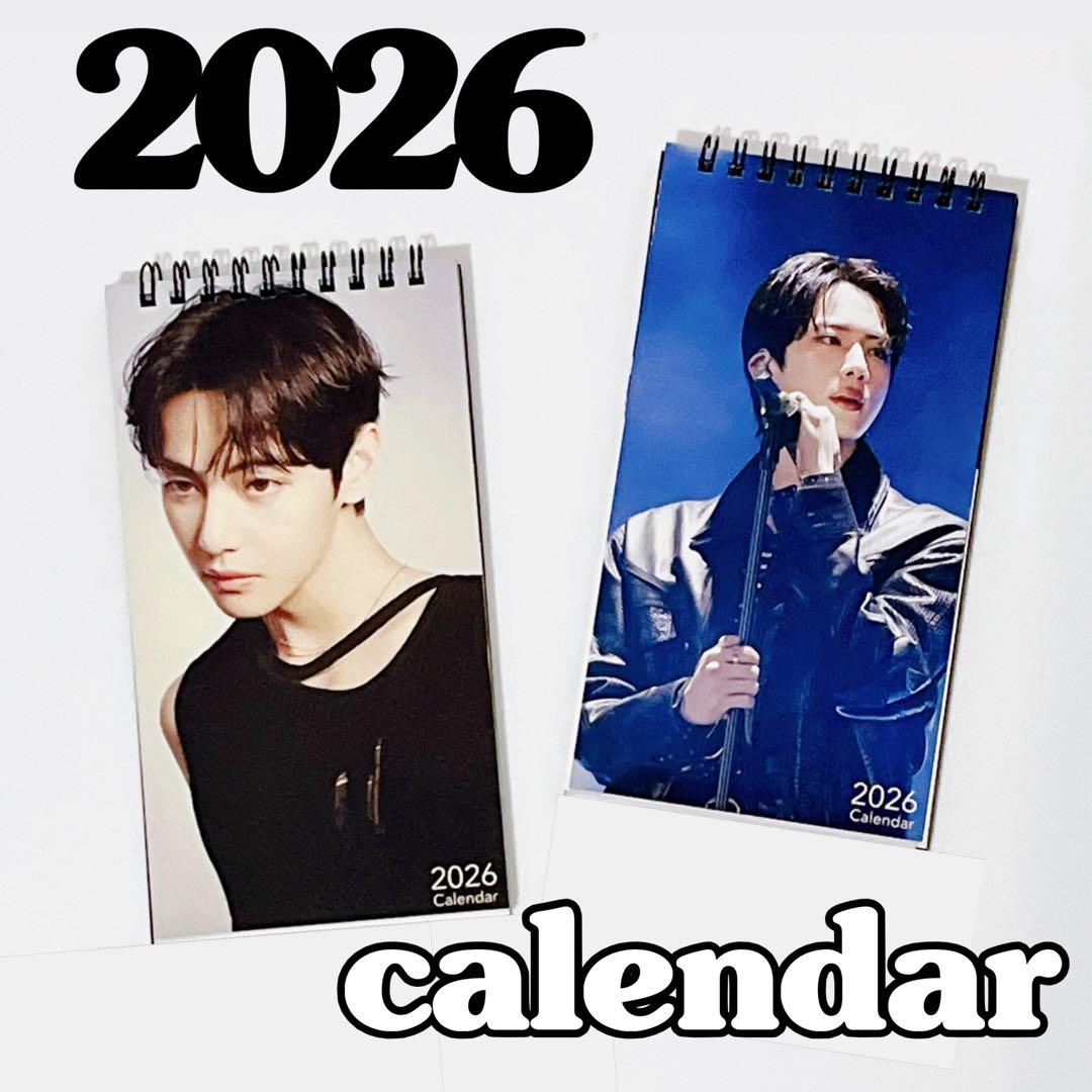 

[USED] NEW BTS Korean Producer V Taehyung Jin 2026 Desk Calendar