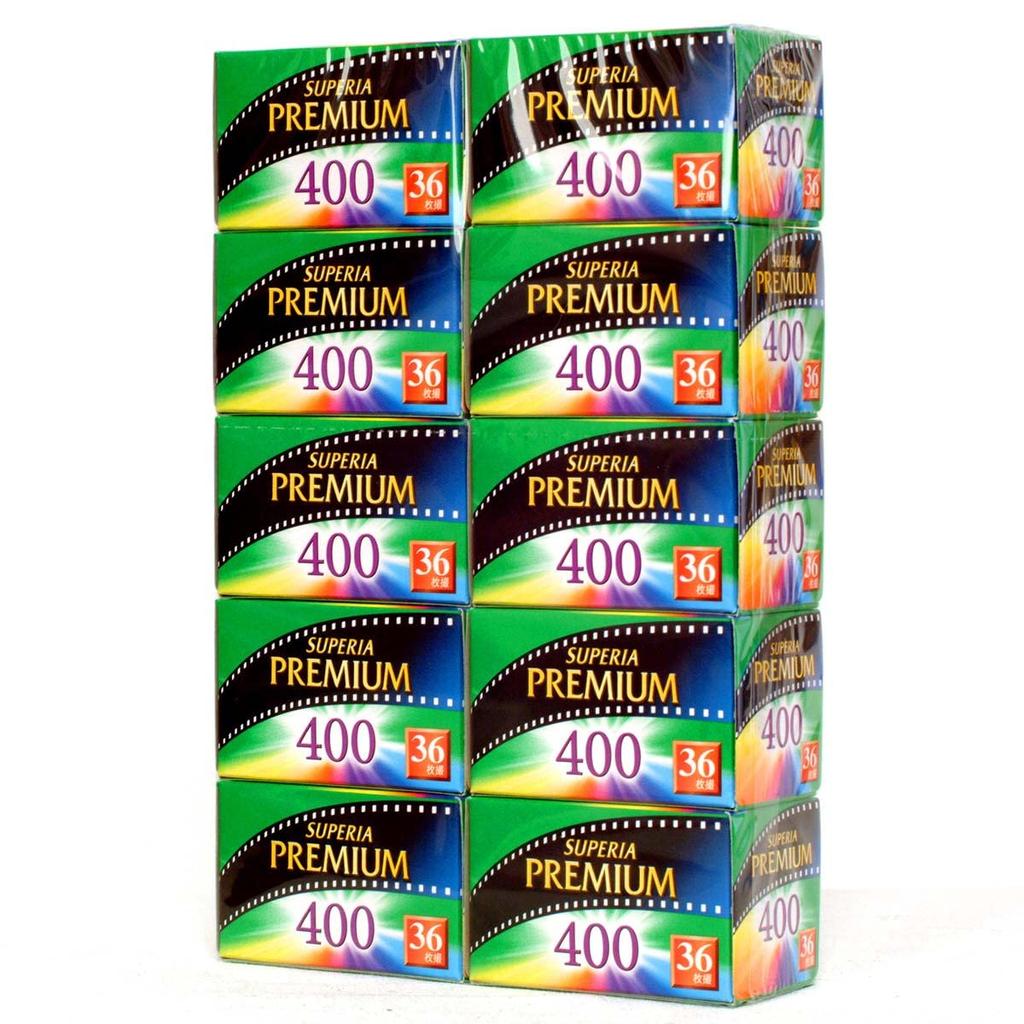 Set of 10 Fujifilm Fujicolor Superior Premium 400 Film PREMIUM 400 Negative 36-Exposure (135 36EX) [Color Film]