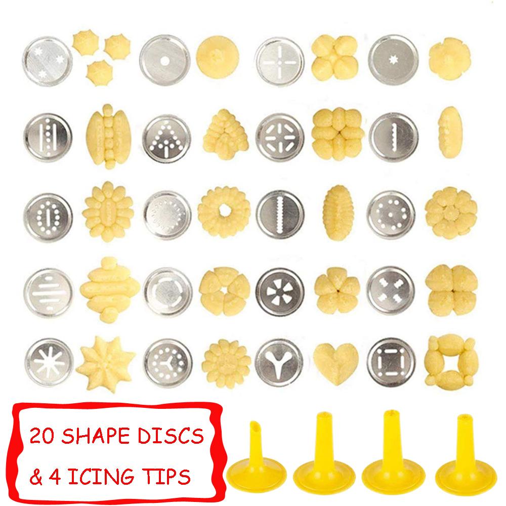 Keks-Presse Edelstahl Keks-Extruder-Presse Keks-Spritze Backset Maschine Set DIY Keks-Presse Maker Backwerkzeuge