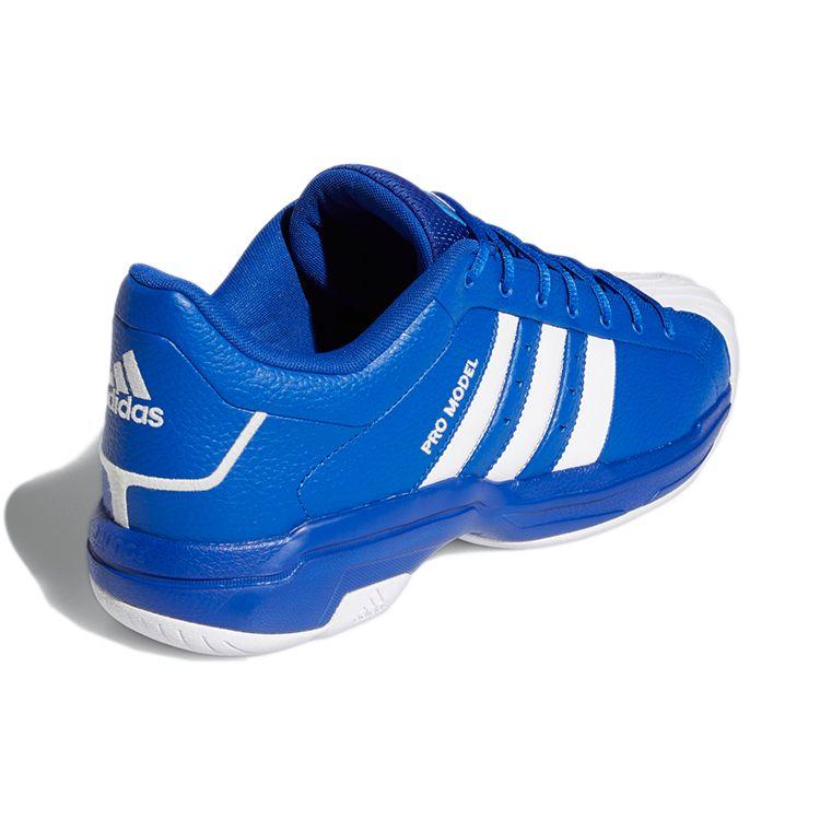 Adidas Pro Model 2G Low Fashion Comfortable Non-Slip Durable Low-Top Basketball Shoes Unisex Sneakers Blue White FX4982