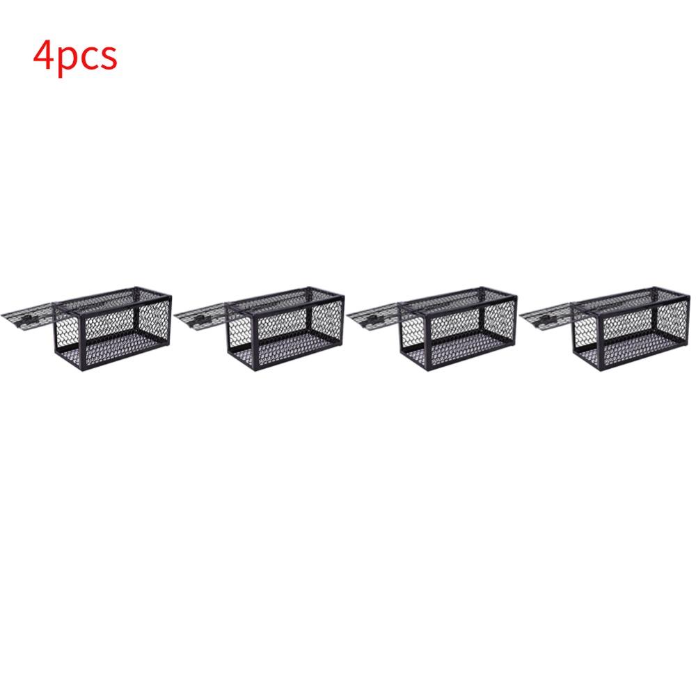 Self-locking Trap Catcher Mouse Rat Bait Mice Live Box Mice Trap Cage Reusable Catch Rat Implement Trap Rat Cage Iron Cage