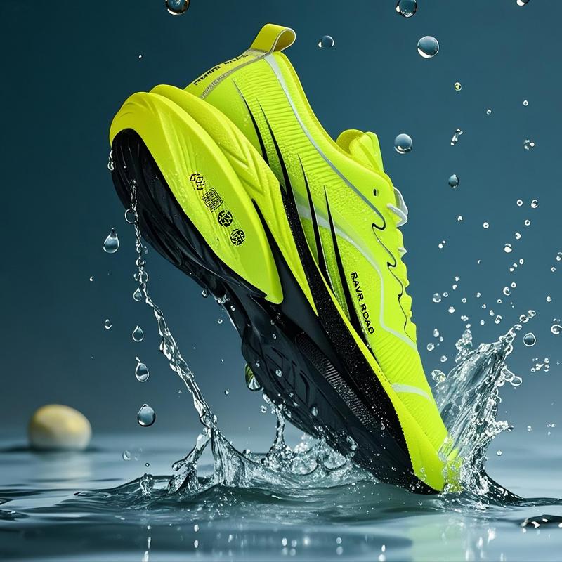 Herr Löparskor 2026 Kolfiberplatta Tävling Marathon Stabila Studs Slitstarka Herr Sneakers Dam Halkfria Utomhusskor
