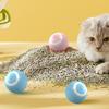 Interactive Cat Toy with LED Lights Automatic Moving Bouncing Rolling Ball Rechargeable Smart Cat Toy Ball for Indoor Cats