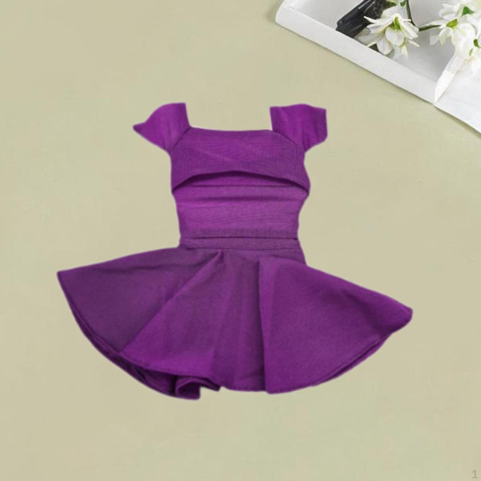 

Набор костюмов 1/6 для 12-дюймовых фигурок с футболкой и юбкой purple
