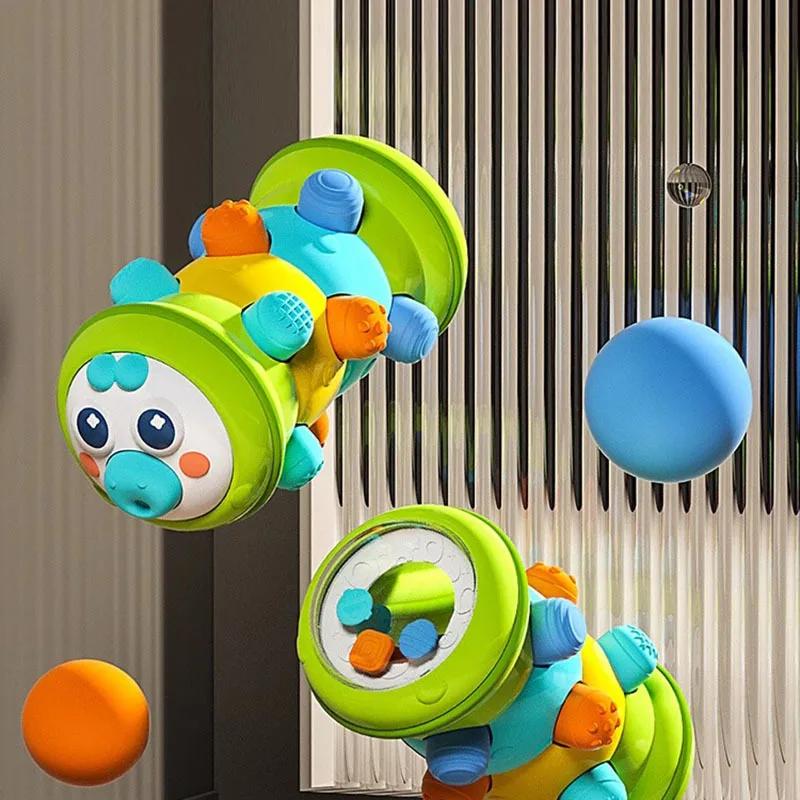 Toddlers Learn To Crawl Toys 1PCS Roller Caterpillar Press Early Education Puzzle Exercise Finger Grasp Infant Toys