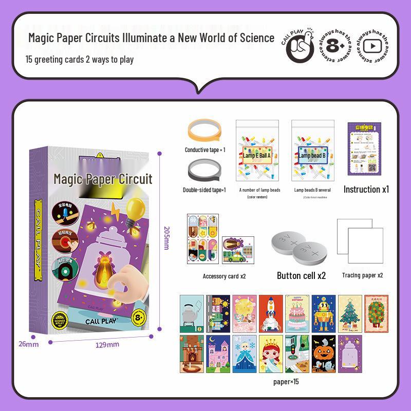 Luminous DIY Circuit Kit: Inspire Kids Science with Creative Greeting Cards