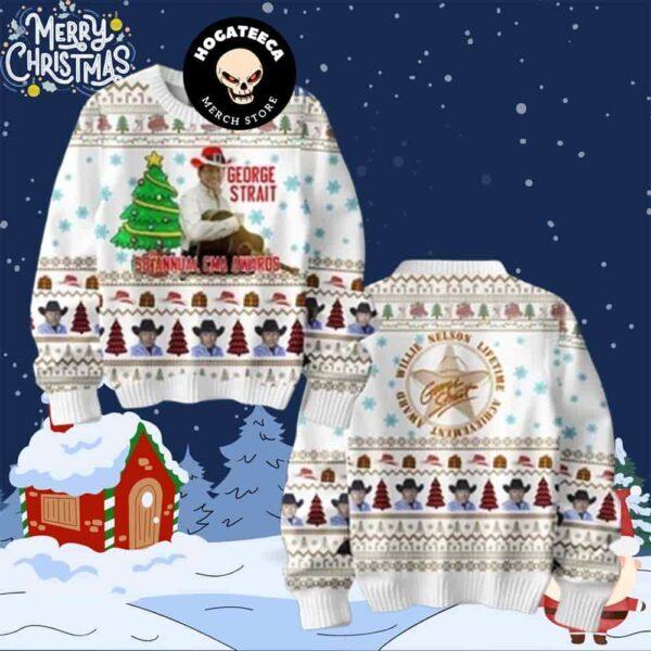 George Strait 58th CMA Awards Lifetime Achievement Chirstmas Gifts Ugly Sweater Unisex T-Shirt M