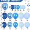 Balloon Blue Balloon Chain, Wreath Set Metal Blue Navy Birthday Party Decoration
