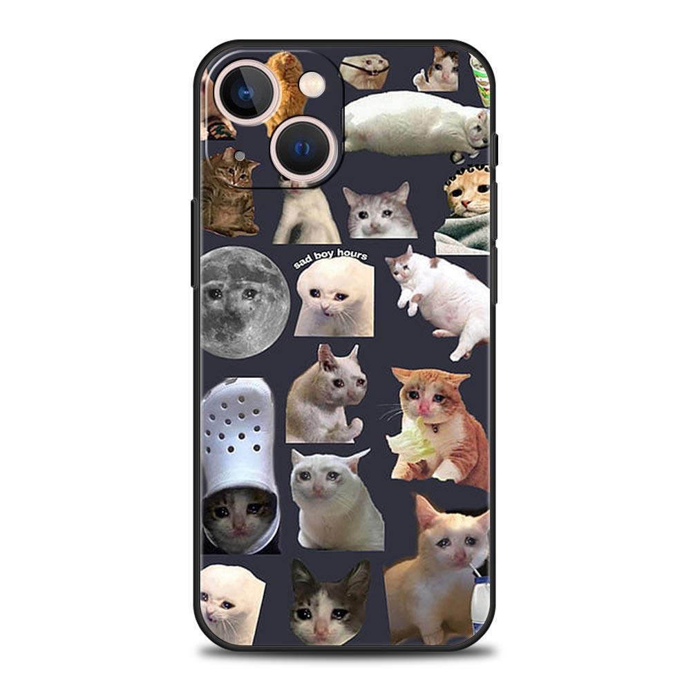Cute Cat Photo Collage Print Phone Case for iPhone 17 16 15 14 13 12 11 16E Series Pro Max Plus Double Layer Protection