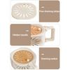 Fruit Strainer with Folding Handles Efficient Berry Rinsing Basket Draining Container for Washing Fruits And Vegetables