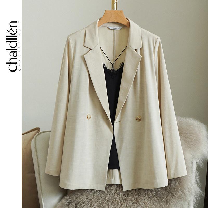 Εκκαθάριση Γυναικείο Λευκό Σιφόν Μπλέιζερ με Κοντό Μανίκι - Κολακευτικό Καλοκαιρινό Σακάκι