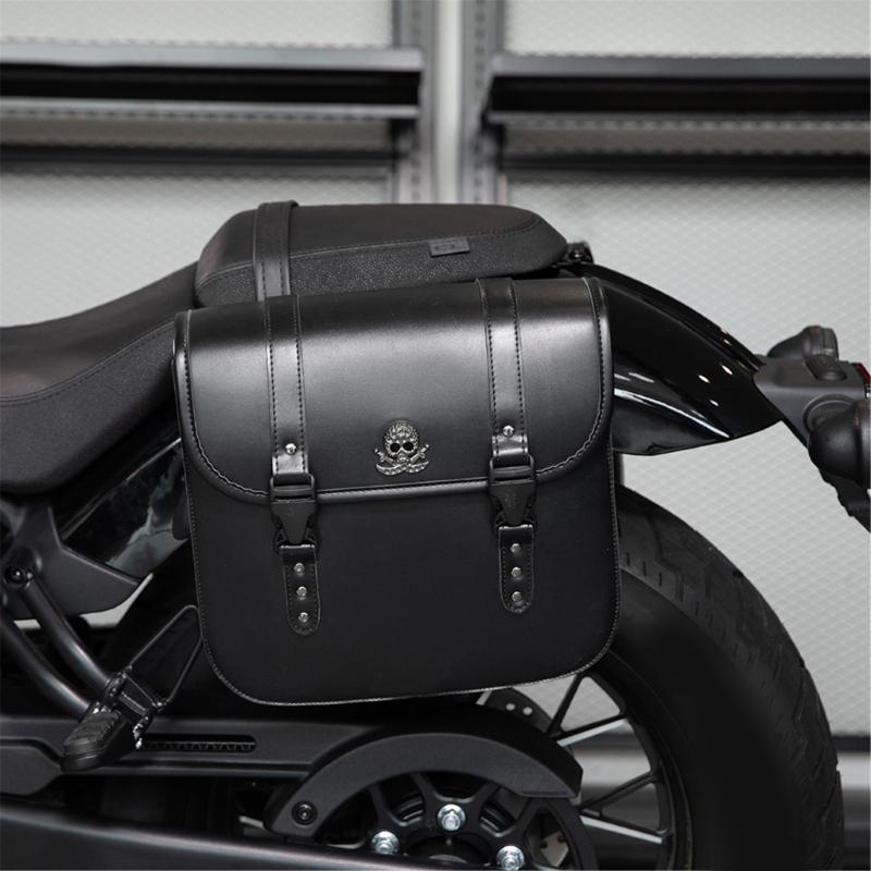 Motorrad Satteltaschen Set Wasserdicht Hohe Dichte Leder Werkzeugaufbewahrung Stilvolle Motorrad Satteltaschen Einfache Montage
