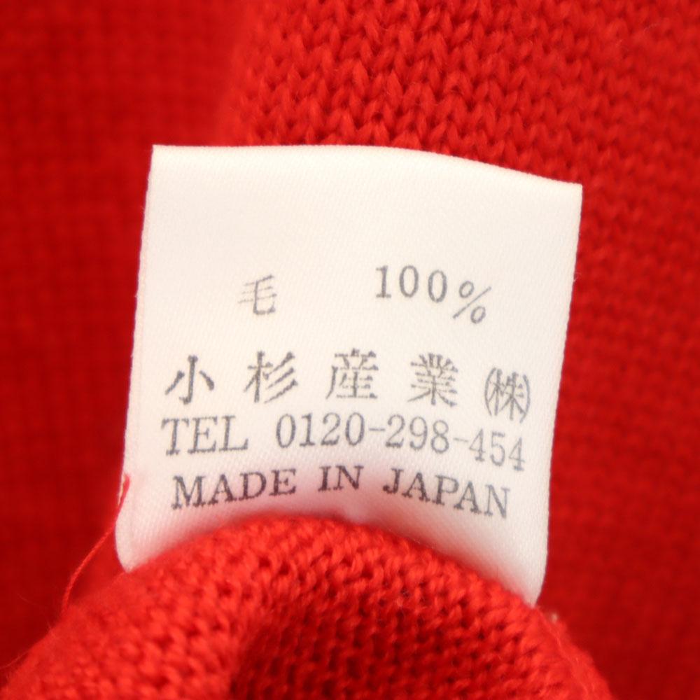 KENZO GOLF 90s Made In Japan Old Knit Jacket 1 Red Women Used