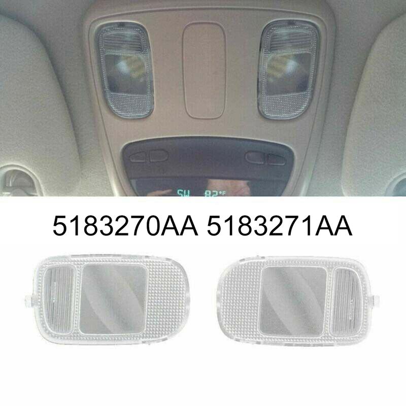 Car Interior Reading Light ide Roof Ceiling Lamp 5183270AA 5183271AA For Dodge For Ram Console Dome Reading Light Lamp Lens