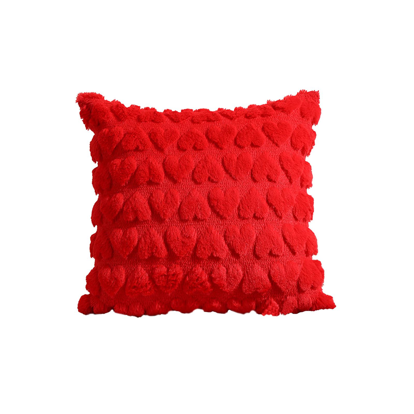 

Современные минималистичные подушки, плюшевые и зимние подушки, диваны для гостиной, подушки в форме сердца, наволочки One Size