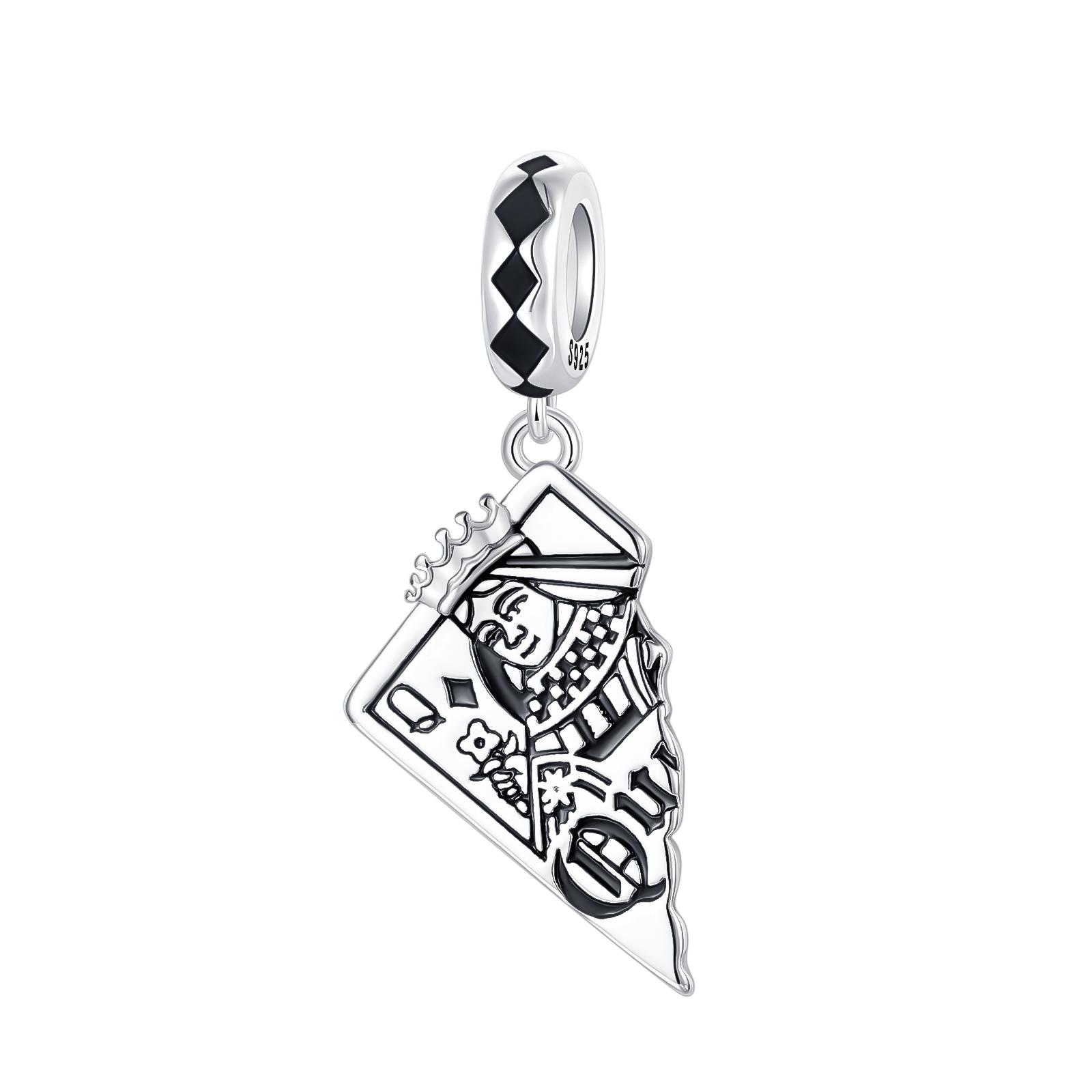 

Підвіски-шарми гральні карти Мідні піки К Черви Q Підвіска, що звисає Підходить для браслета-бенгла, намиста, DIY ювелірних виробів