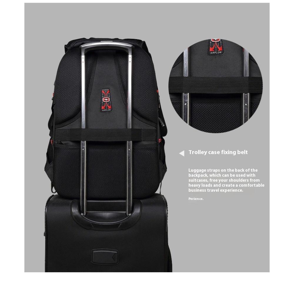 Multifunctional Business Backpack Waterproof Large Capacity Double Backpack Men's Leisure Travel Backpack Premium Sense
