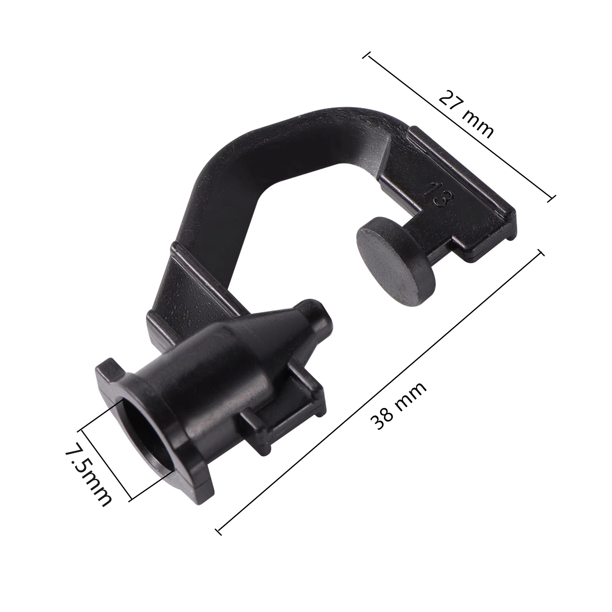 

50Pcs 7.5mm G-Shape Refraction Misting Nozzle Garden Agriculture Irrigation Sprinklers Greenhouse Orchard Cooling Water Sprayer чёрный