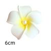Pearl Flower Hair Clip Plumeria Flowers Side Bangs Clip Beach Claw Clips Headpiece For Women Hawaiian Barrettes Accessories