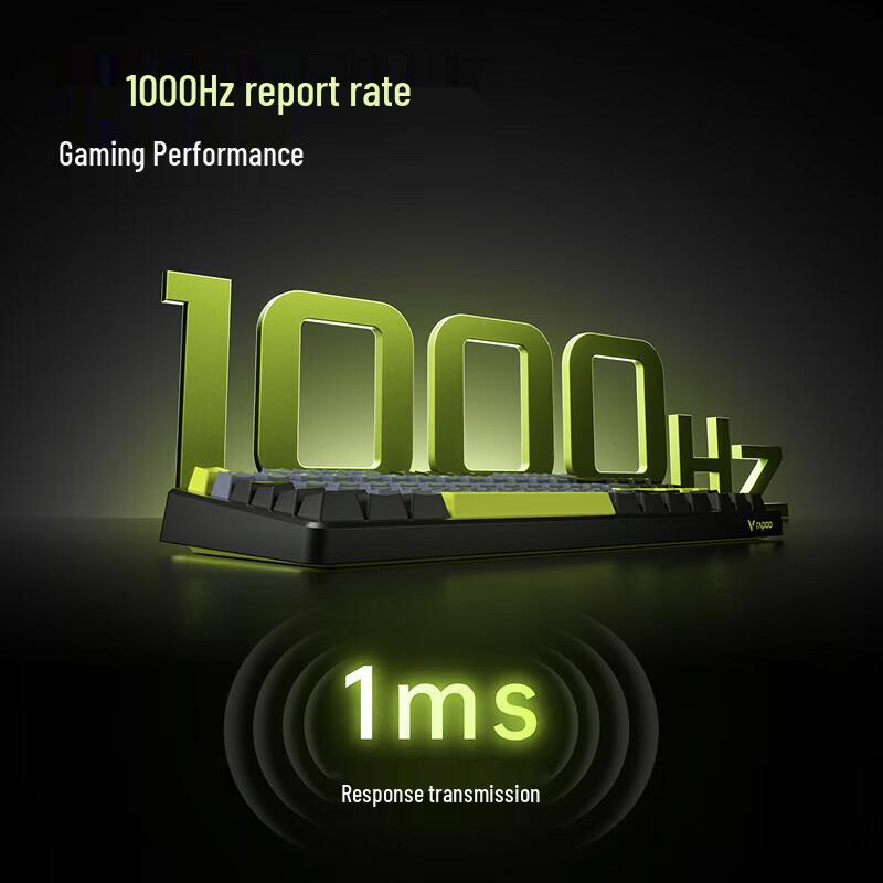 Rapoo V700DIY-87 87-Key Tri-Mode Hot-Swappable Gasket Mechanical Keyboard