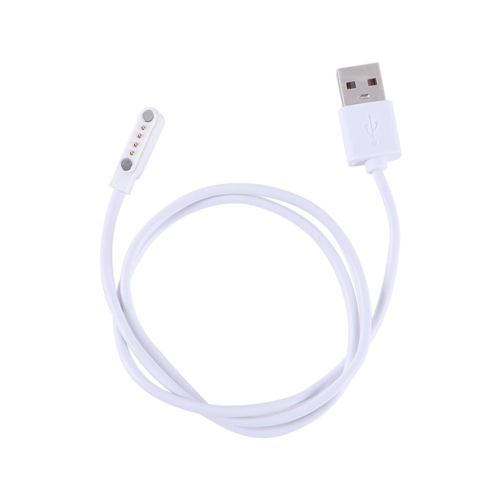 

Universal Children s Watch 4Pin USB 2.0 Male to 4 Pin Magnetic Power Cables Charger Cord Smart Watch Charging Cable білий