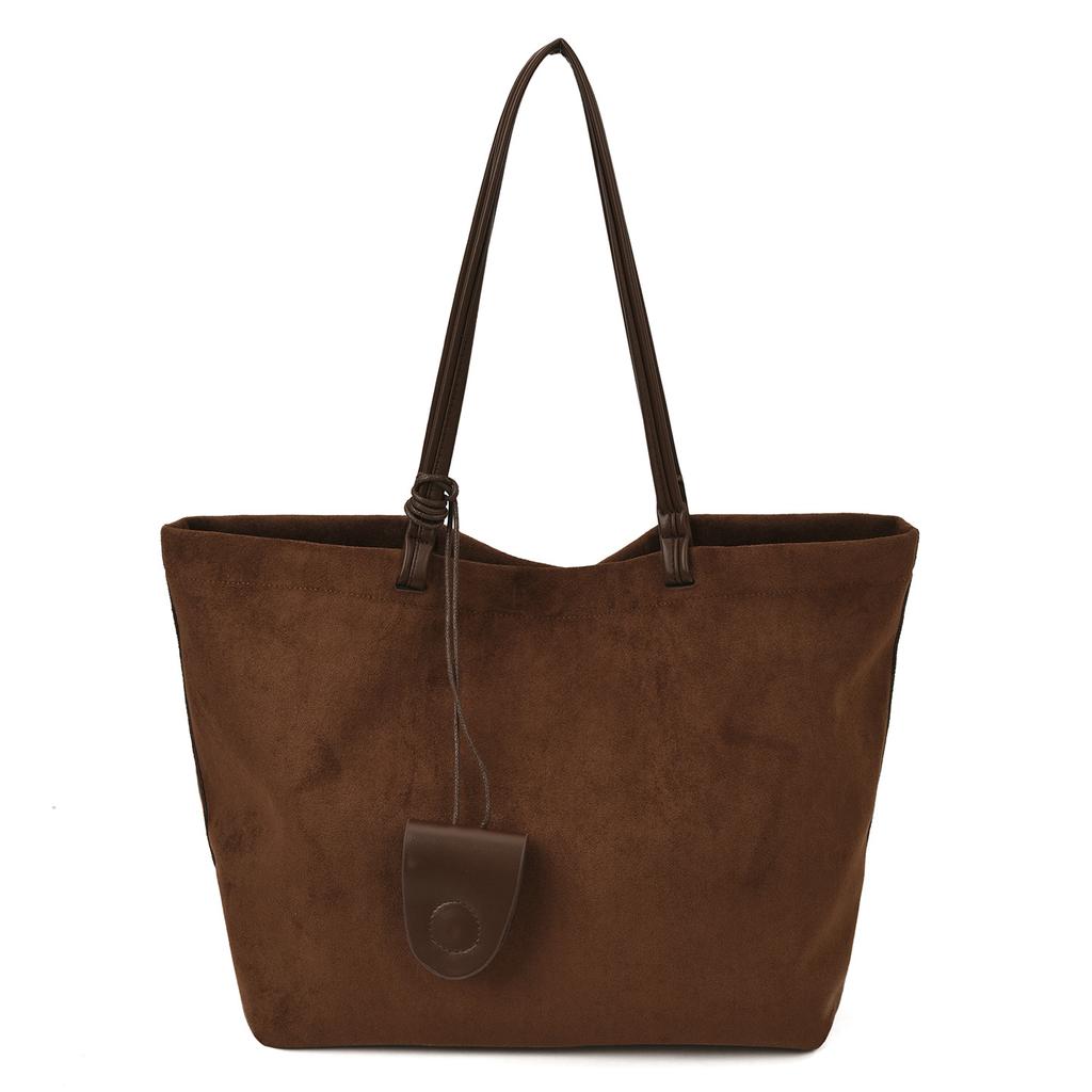 Herbst und Winter schlicht retro Wildleder vielseitig Achseltasche Damen 2025 neue Handtasche Pendler Umhängetasche