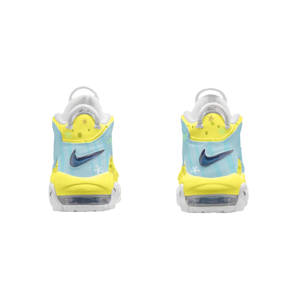 Nike Air More Uptempo Cute, Every Year Abrasion Resistant Mid top Vintage Basketball Shoes Women's Yellow Box DH9719-100(Team1677-)