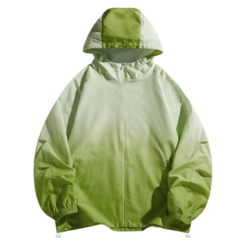 

Men s Gradient Hooded Sun Protection Jacket - Lightweight, Anti-UV, Couple Design. L