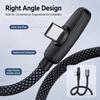 90 Degree 100W Super Charging Cable Type-C To Type-C Data Transfer Cables Portable Type C Cable