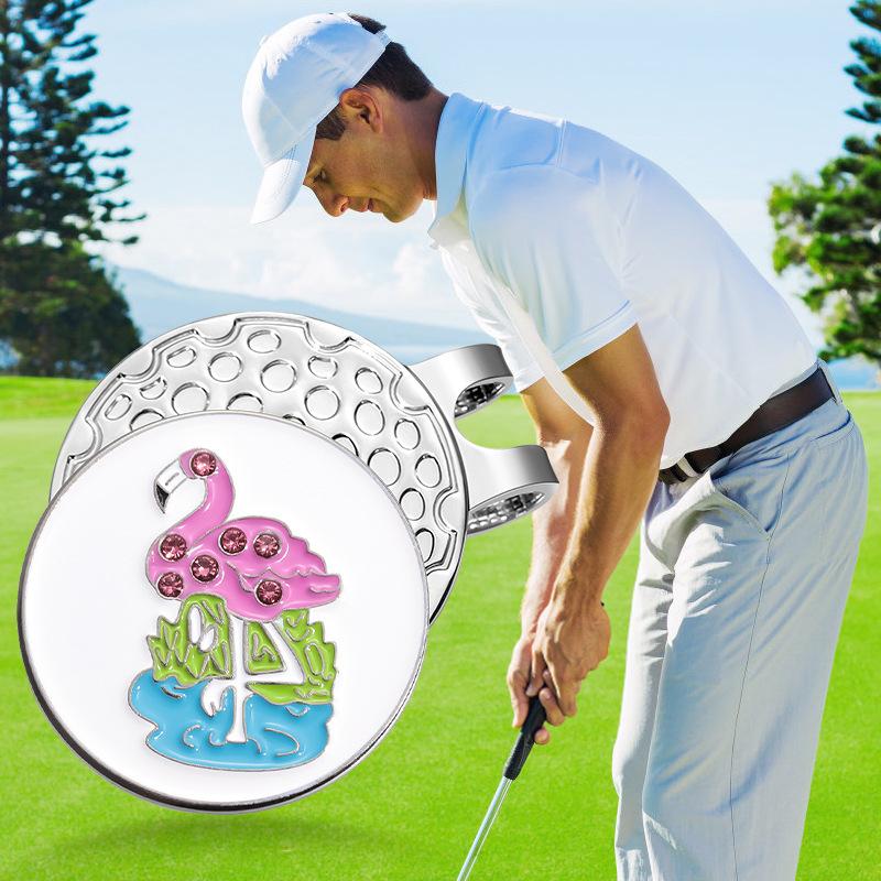 Golf Ball Markers With Hat Clips For Men Women Enamel Magnetic Baseball Cap Clips Golfer Removable Attaches Easily To Golf Cap