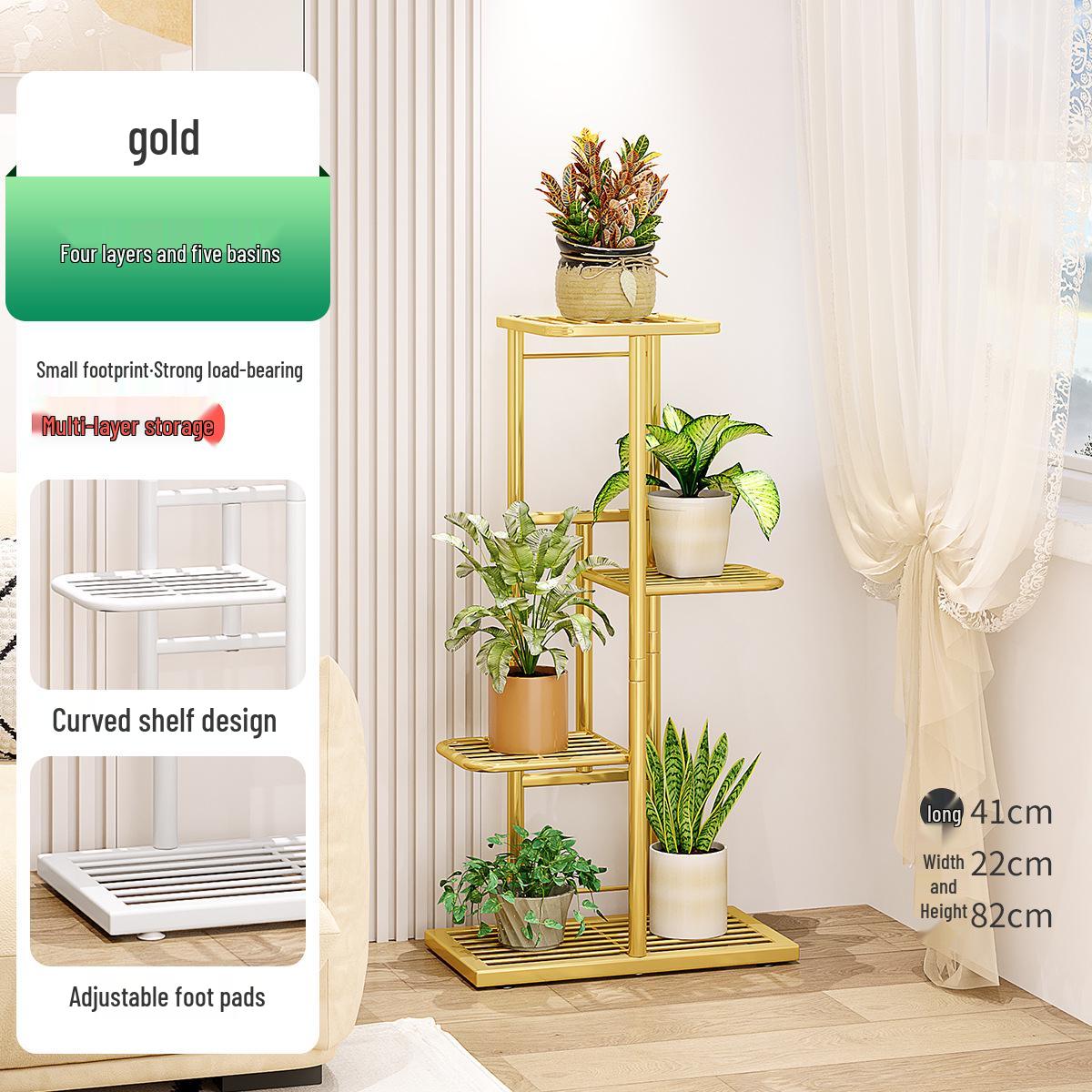 

Европейская кованая железная подставка для цветов - Многоярусная подставка для суккулентов и горшков для помещений/улицы