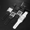 Square Analog Waterproof Simple and Stylish Rectangular Watch with Antique Leather Strap A Great Gift for or Christmas Men's Watch - Father's Day,