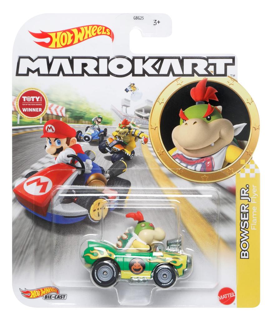Hot Wheels Bowser Hot Rod 3 and HDB27 Green Jr./Fire (Ages up)