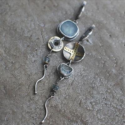 Long Dangle Earrings for Women Indian Tribal Cross Circle Metal Vintage Earrings Jewelry 2023 New