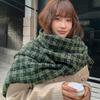 Autumn/Winter Style Women'S Scarf Korean Style Versatile Thickened Shawl Warm Neck Warmer
