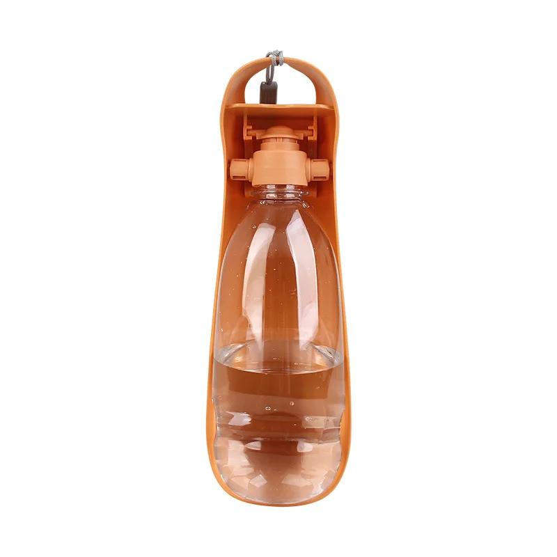 

Foldable Pet Water Bottle Bowl For Big Dogs Outdoor Drinking Cup Dog Gift Portable Drinking Dispenser Pet Supplies 550ml помаранчевий