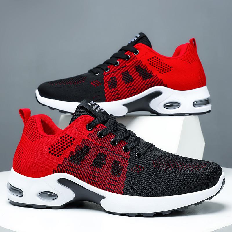 Fashion Plus Size Shoes for Men 39-44 Spring Summer Mesh Comfortable Breathable Lace Up Platform Shoes Casual Sneakers Men