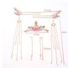 5 Stück/Set Mit Vintage-Blumen- und Quastendesigns Handgefertigte Hanfu-Haaraccessoires Elegante Klassische Kopfbedeckung