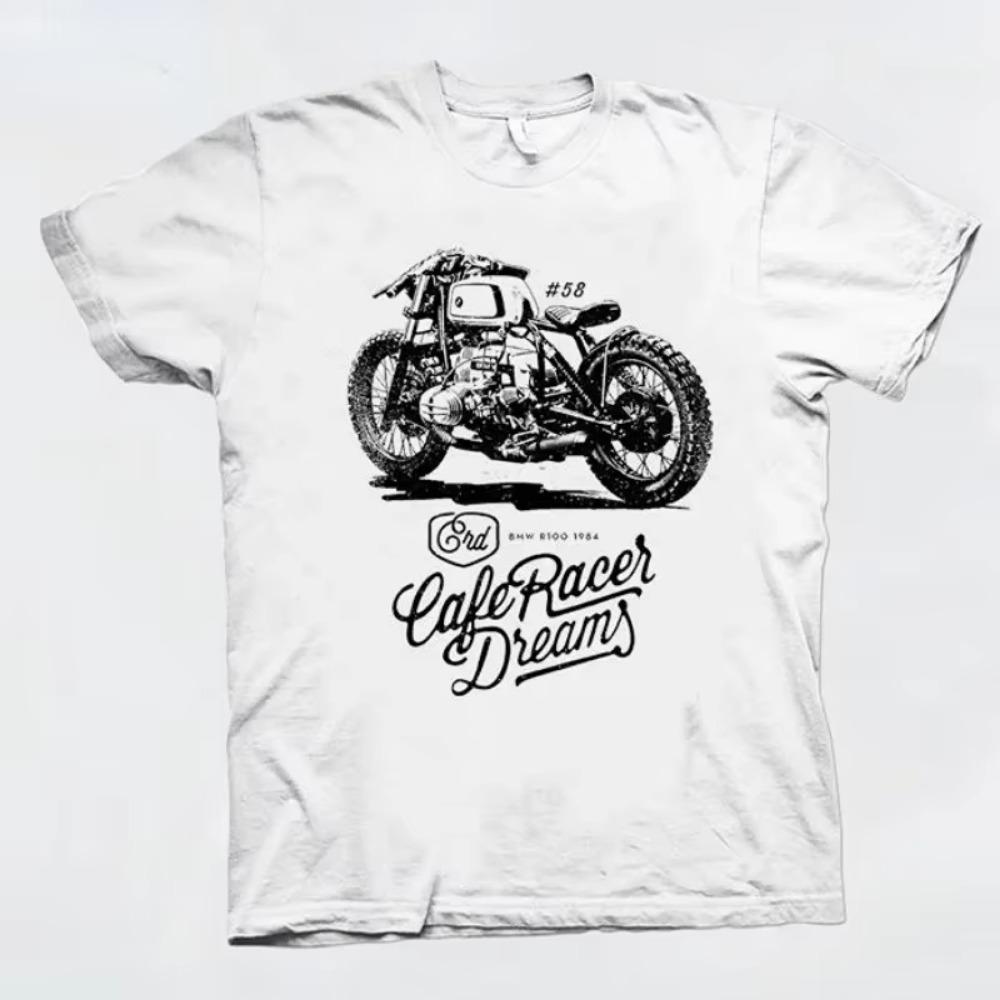 Men's T-shirt Muscles Top Graphic Streetwear O Neck Male Tee Shirts Motorcycle Yellow Clothes Basic High Quality Chic S Kpop