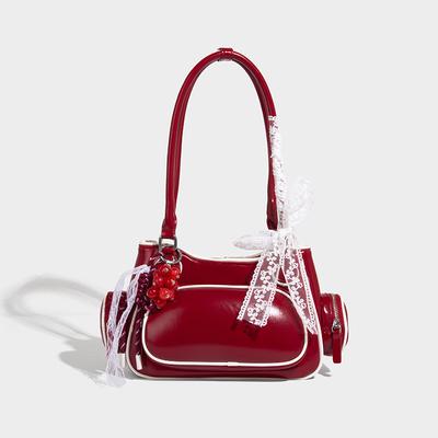 Borsa a tracolla di grande capacità Borsa da bowling monospalla Borsa a mano alla moda ed elegante