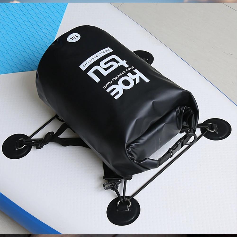 15/40L Paddle Board Bag Wasserdichte Paddle Board Deck Bags Aufblasbare Stand Up Paddleboard Bag mit großer Kapazität für SUPs und Kajaks
