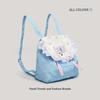 Japanese cute girl backpack female Mori small flower bag cat lace casual portable casual commuter backpack
