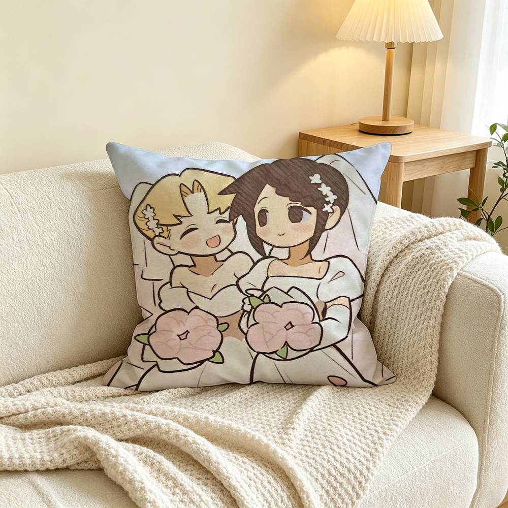 Manhwa I Love A-Amy-S  Pillow Case Square Double-Sided Sofa Cushion Cover Bedroom Bedside Pillow