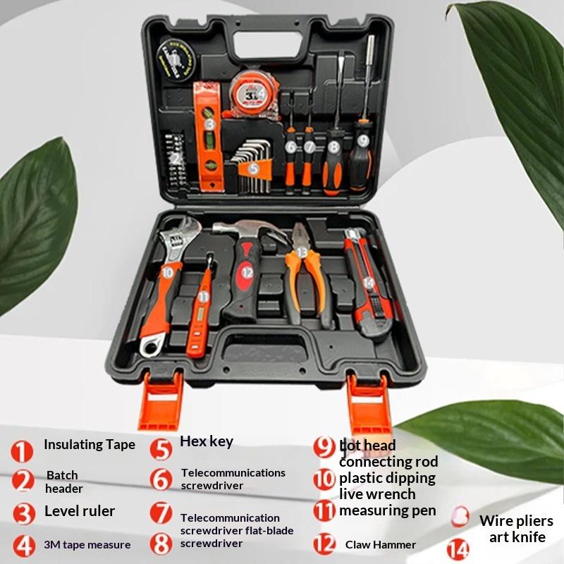 Household Hardware Hand Tool Set With Storage Tool Box Complete Combination Kit Gift Tool Set For Home Repair
