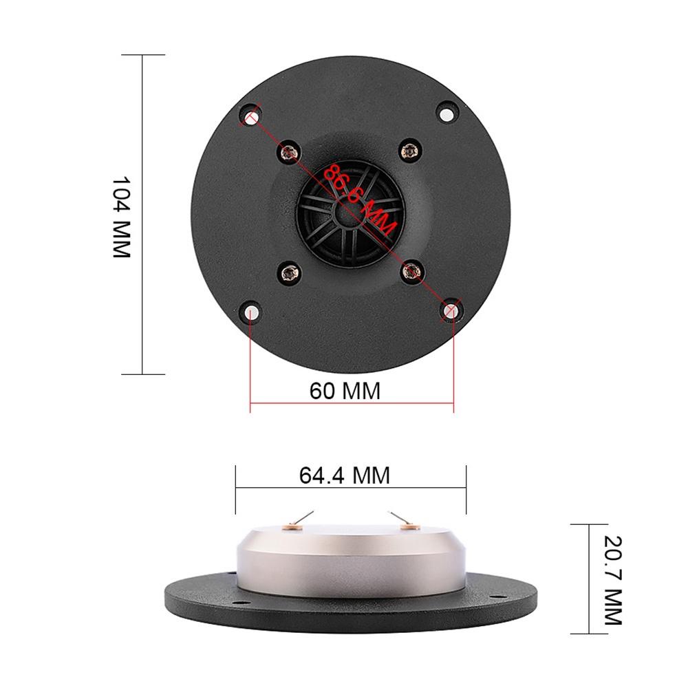 1PC 4 Inch 4Ohm 8Ohm Tweeter Speaker Driver 35W 25 Core Silk Film HIFI Treble Sound Loudspeaker For DIY Home Sound Theatre