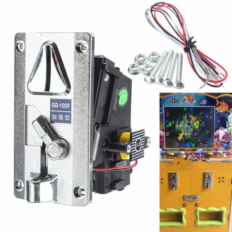 Electronic Advanced Front Entry Roll Down Coin Acceptor Coin Selector For Vending Arcade Machines