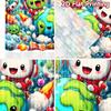 2D flat printing 2pcs Window Curtains Cute Space Adventure Planet Astronauts Digital Printed Polyester Drapes Festive Wall Decor