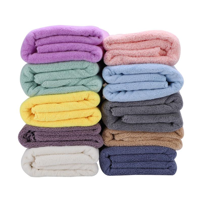 Premium Coral Fleece Bath Towel Large Size High Absorbency Quick Dry Cut Edge Design Thick Soft Beach Towel for Adults Non-Shedding Fabric