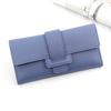Korean Style Women's Tri-fold Long Fashion Wallet Clutch with Buckle