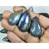 22X30-31X38MM Natural Multi Labradorite Pear Cabochon Loose Gemstone 11Pcs LL-959